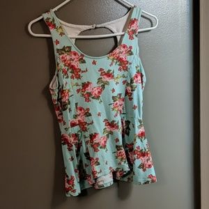 Floral Peplum Top